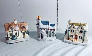 Cratchit Home, Scrooge, Church 1988 A Dickens Christmas Collection